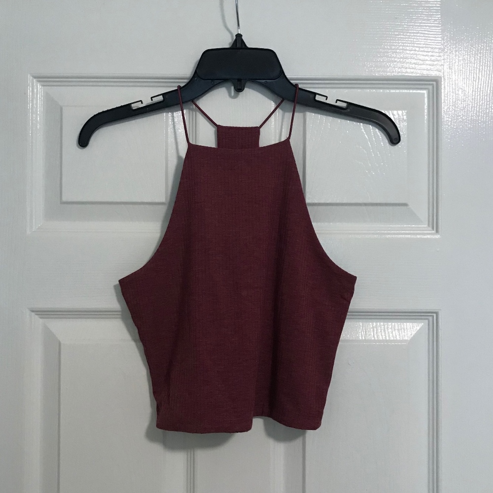 Pacsun Maroon Crop Top (size small)